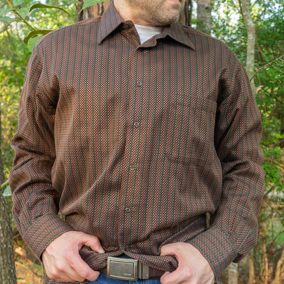 St. Croix Other - St Croix Dress Shirt (brown/green)